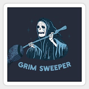 Grim Sweeper Funny Misspelled Text Magnet